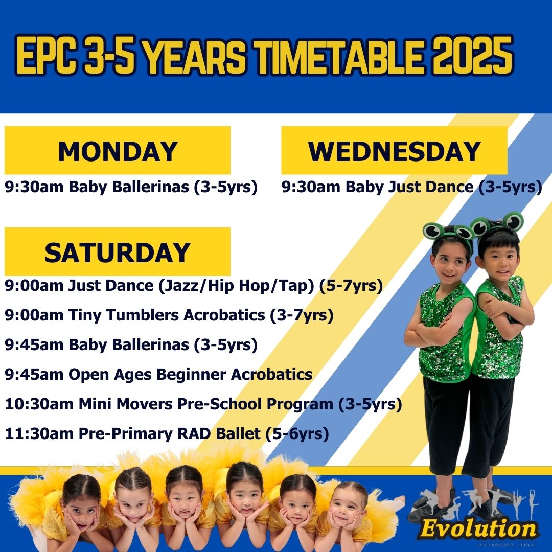 3-5 Years Pre School Timetable